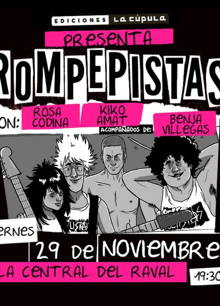 Imágen destacada - Presentación de Rompepistas con Rosa Codina, Kiko Amat y Benja Villegas