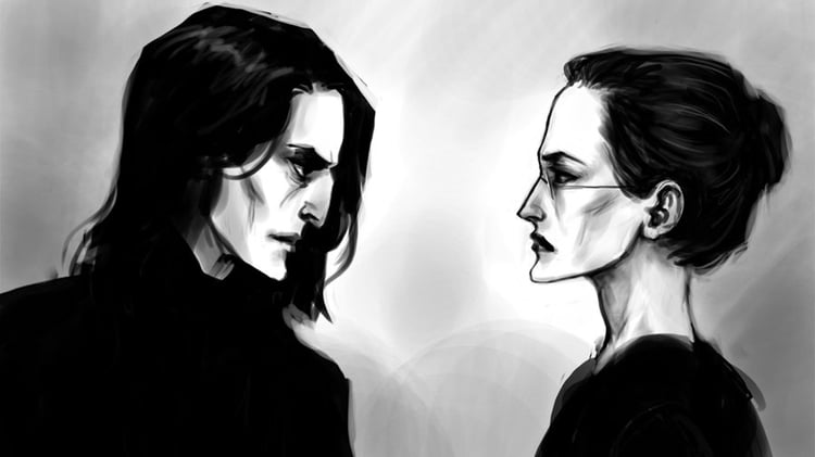 Imágen destacada - 13 Fan arts de Snape (Harry Potter)