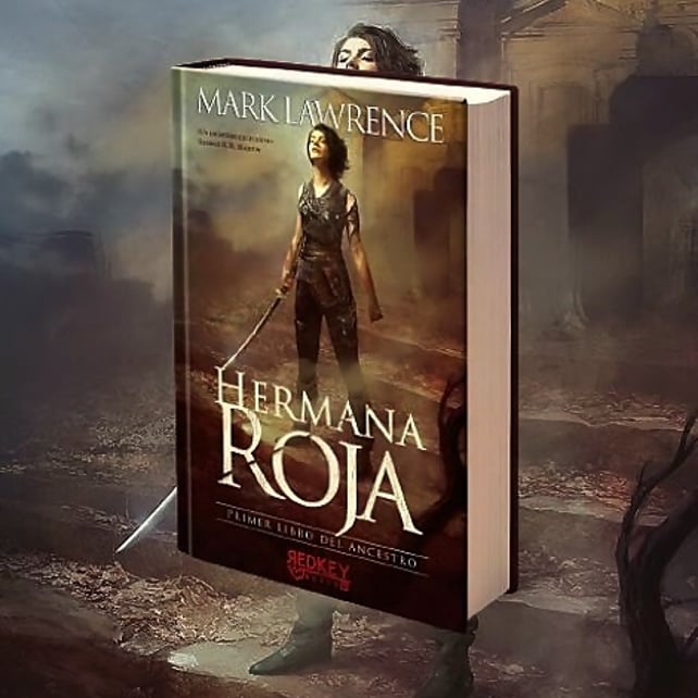 Imágen destacada - Cubierta revelada de Hermana Roja, una novela de fantasía oscura escrita por Mark Lawrence
