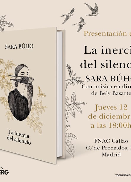 Imágen destacada - Sara Búho presenta su último libro de poesía ilustrada  La inercia del silencio (Lunwerg)
