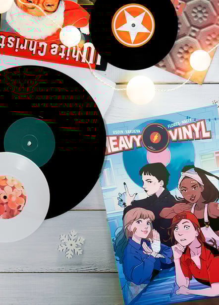 Imágen destacada - Heavy Vinyl: opinión de un cómic de chicas, mamporros y mucha música
