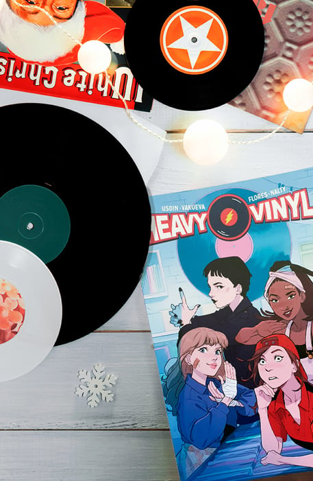 Imágen destacada - Heavy Vinyl: opinión de un cómic de chicas, mamporros y mucha música