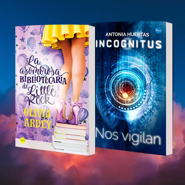 Imágen destacada - Novedades de Ediciones Versátil para el mes de abril: Incognitus. Nos vigilan y La asombrosa bibliotecaria de Little Rock