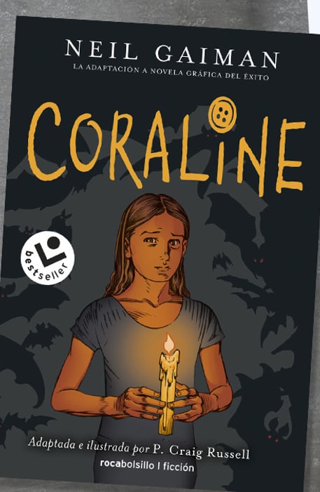 Imágen destacada - Coraline de Neil Gaiman, análisis