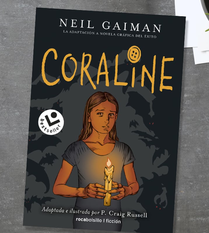 Imágen destacada - Coraline de Neil Gaiman, análisis