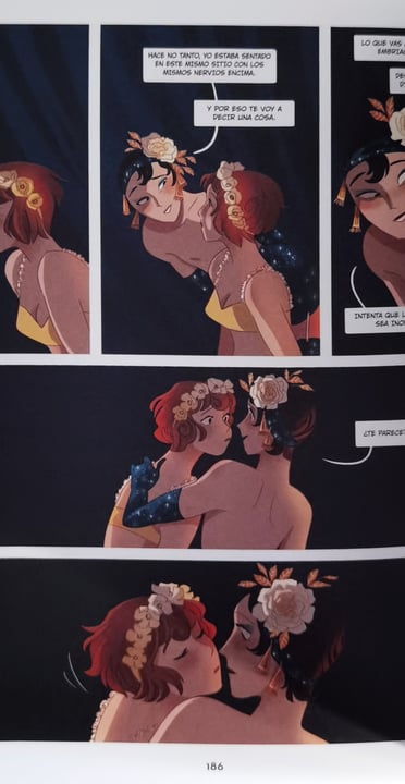 Momento del beso en el cómic de Gaëlle Geniller