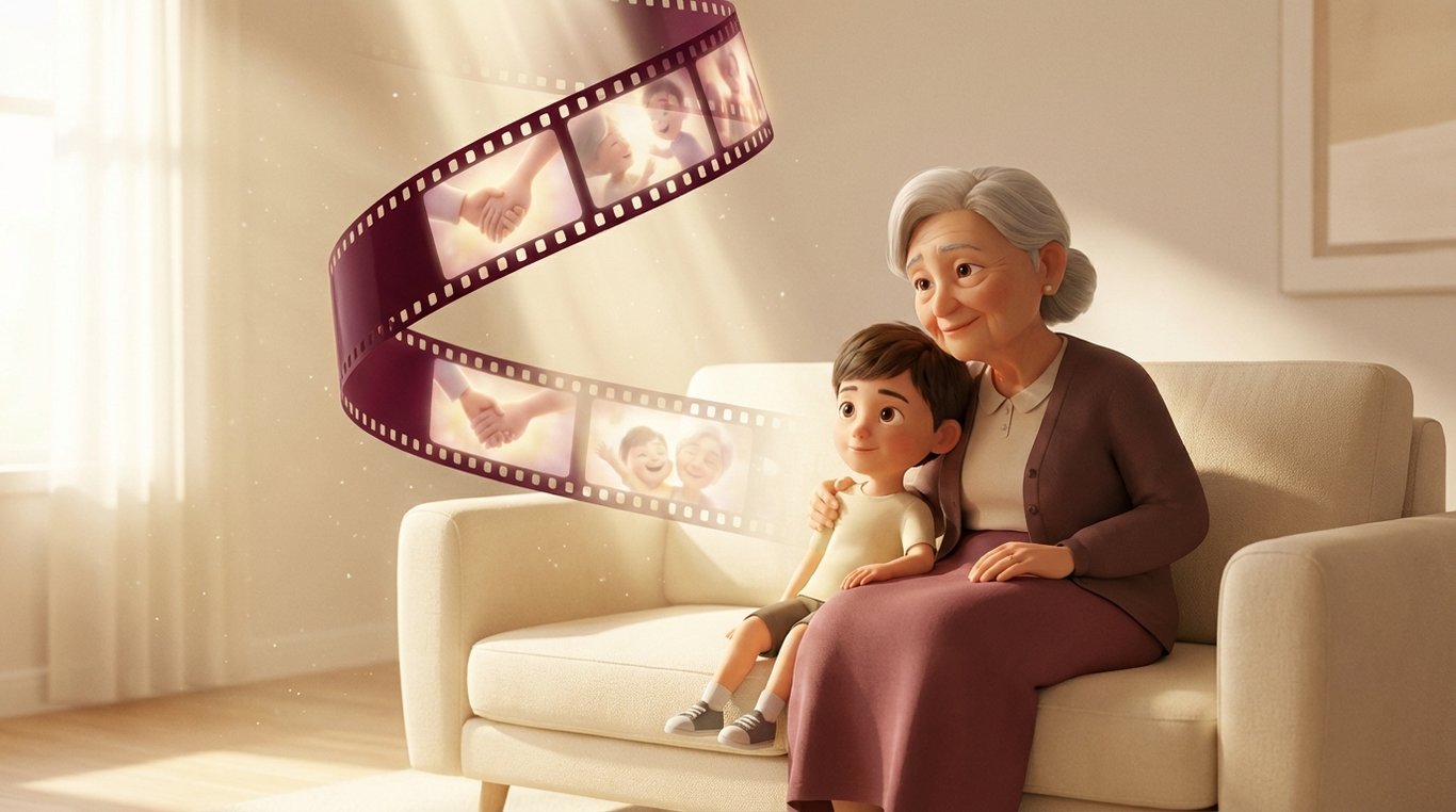 Diretor da Memora ajustando uma película de filme