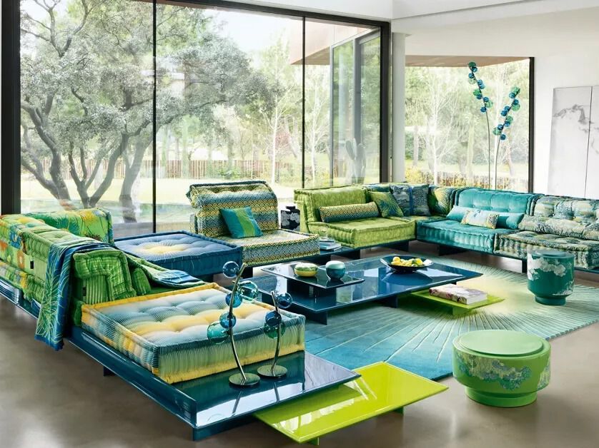 MAH JONG - SHUMYU - Canapé modulable en tissu de salon