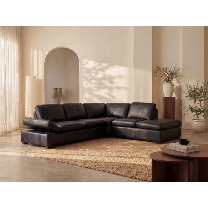 Produit similaire: Onyx - Canapé d'angle fixe cuir noir