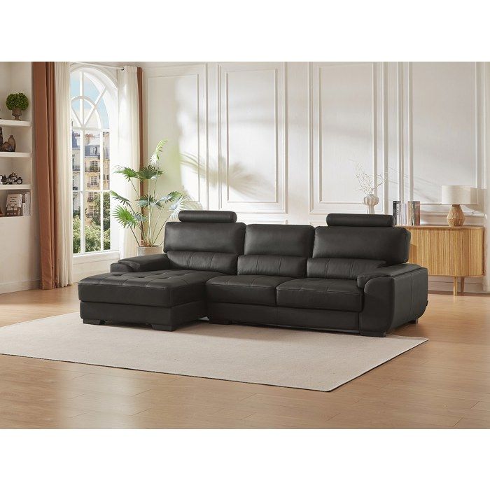 Produit similaire: Metropolitan - Canapé d'angle fixe cuir noir
