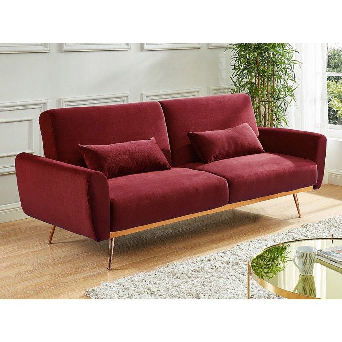 Produit similaire: Canapé Convertible Clic-Clac en Tissu Rouge - Vente-unique - LAUNEI