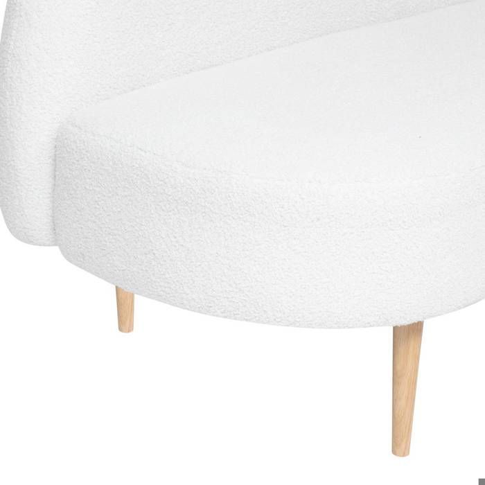 Banquette "Insi" 2 places blanc 172x75x72cm - Atmosphera createur d'interieur - Blanc - Vue supplémentaire 1