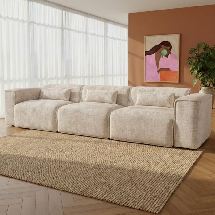 Canapé droit NUNA - Beige