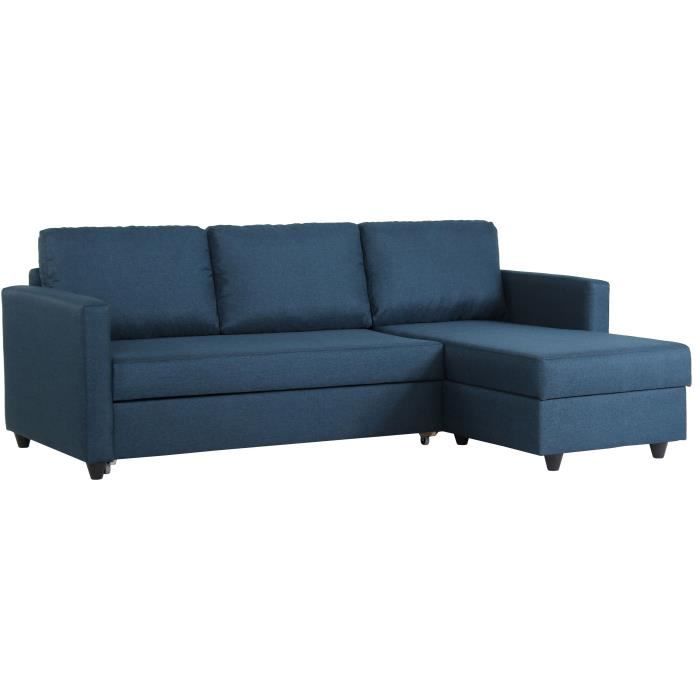 Produit similaire: Canapé CATS angle convertible réversible 3 places - Tissu bleu