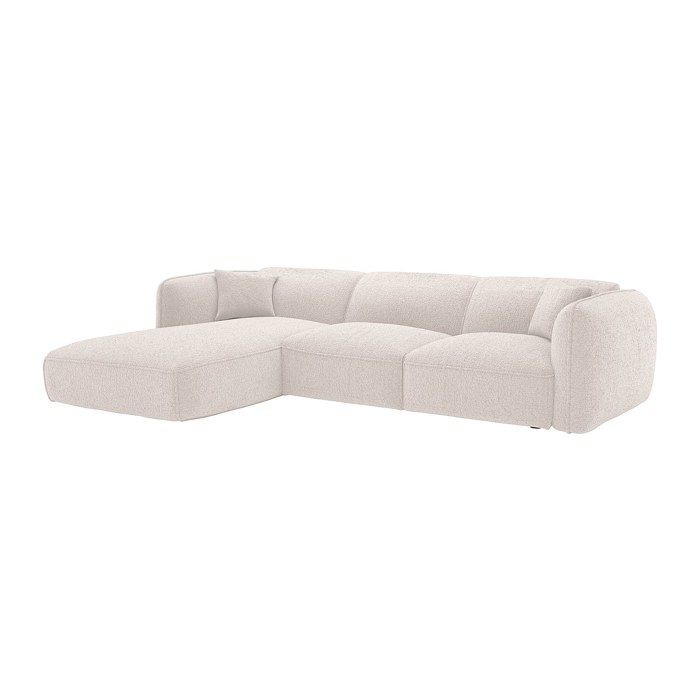Canapé Camilio angle 7 places tissu beige - Vue supplémentaire 1