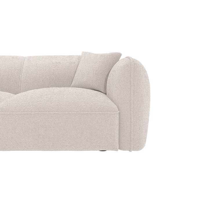 Canapé Camilio angle 7 places tissu beige - Vue supplémentaire 3
