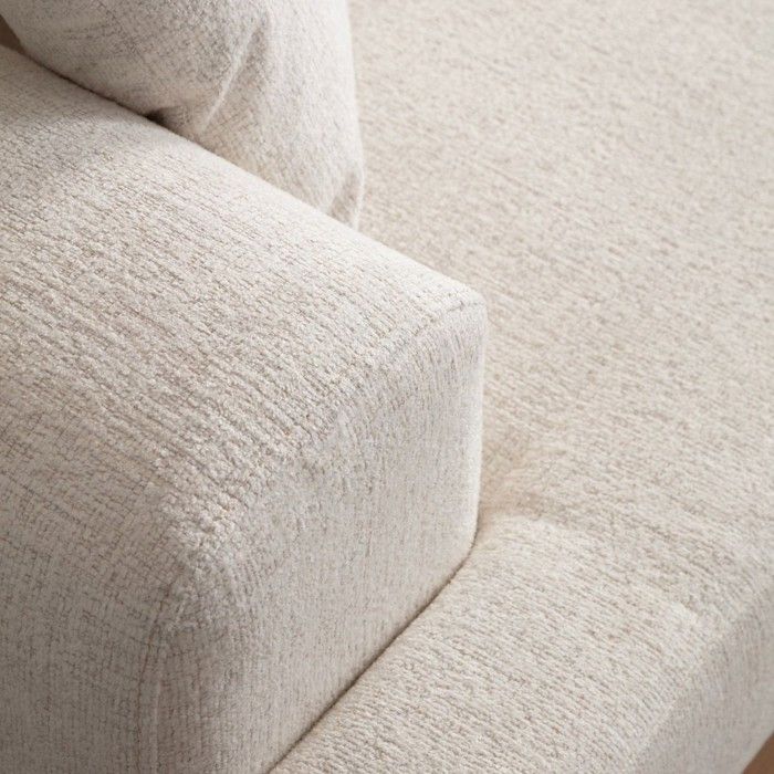 Giada - Canapé 3 places tissu beige - Vue supplémentaire 3