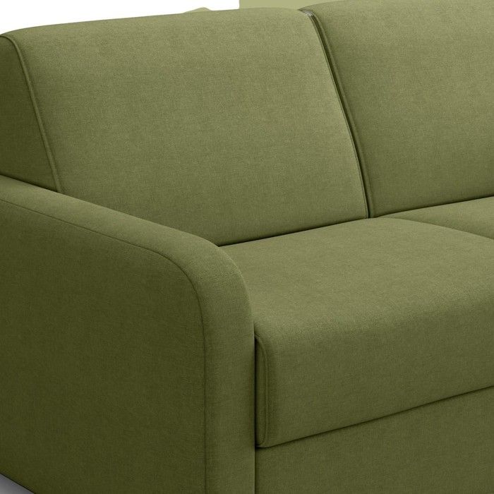 Lumio - Canapé convertible 3 places chenille vert - Vue supplémentaire 3