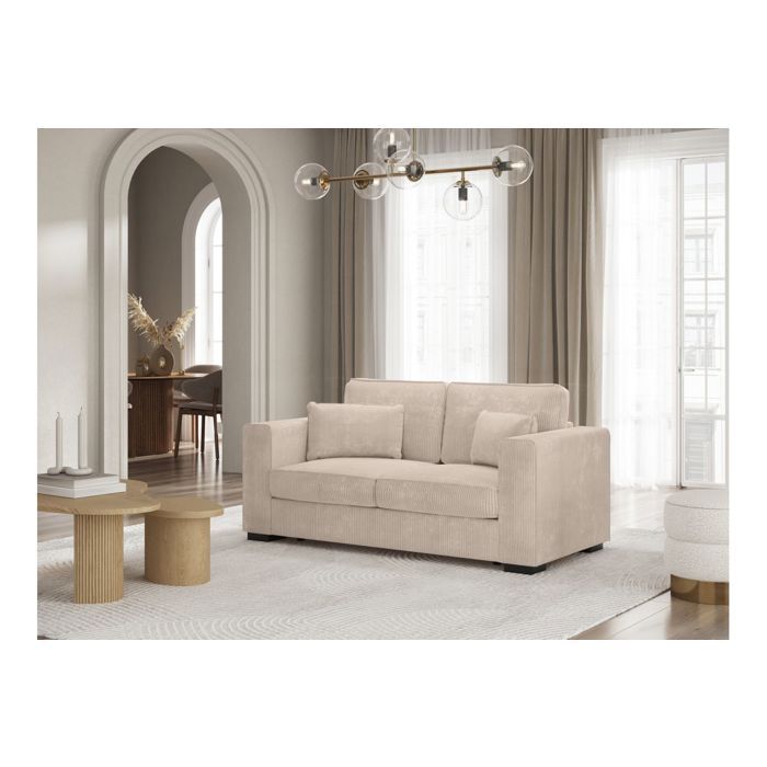 Produit similaire: Canapé droit fixe 2 places BELAMI en velours côtelé - Beige - L181 x P93 x H86cm - LOUNGITUDE