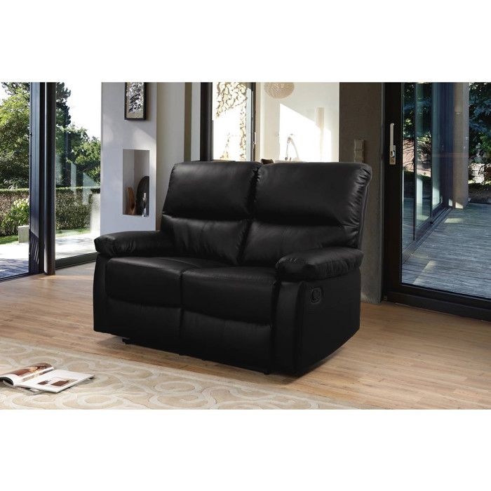 Produit similaire: Canapé relax Habitat et Jardin Lincoln - 2 places - Noir