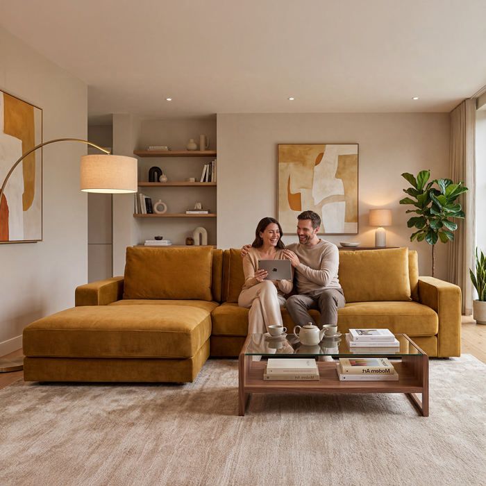Produit similaire: Canapé Relaxation Velours Beige - MAISON AUBERTIN - Venezia - Angle Droit - 5 Places