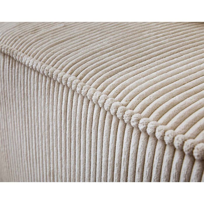 Colombine - Canapé convertible 2 places velours beige - Vue supplémentaire 3