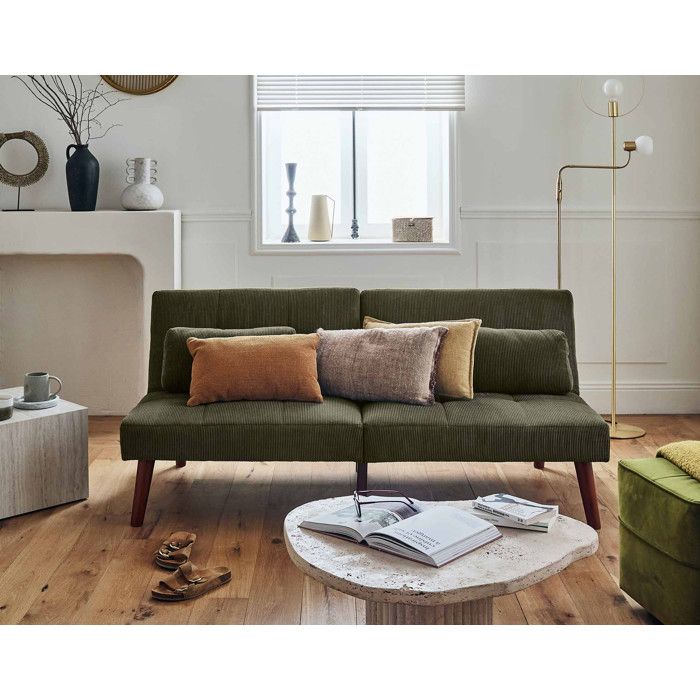 Produit similaire: Canapé convertible clic-clac 2 places - BESTMOBILIER - Philae - Vert - Velours côtelé