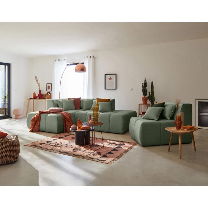 Produit similaire: Caracas - Canapé 2 places tissu vert