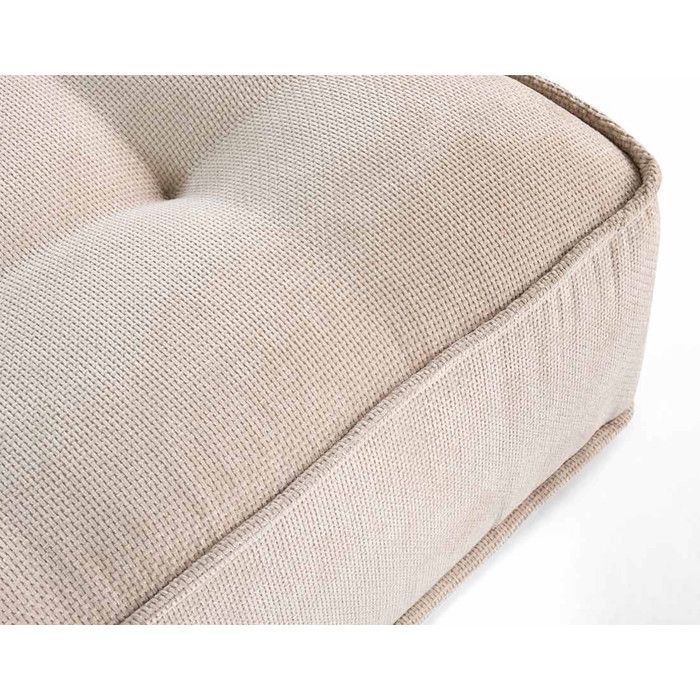 Marisol - canapé panoramique modulable 7 places - velours texturé - Beige - Vue supplémentaire 3