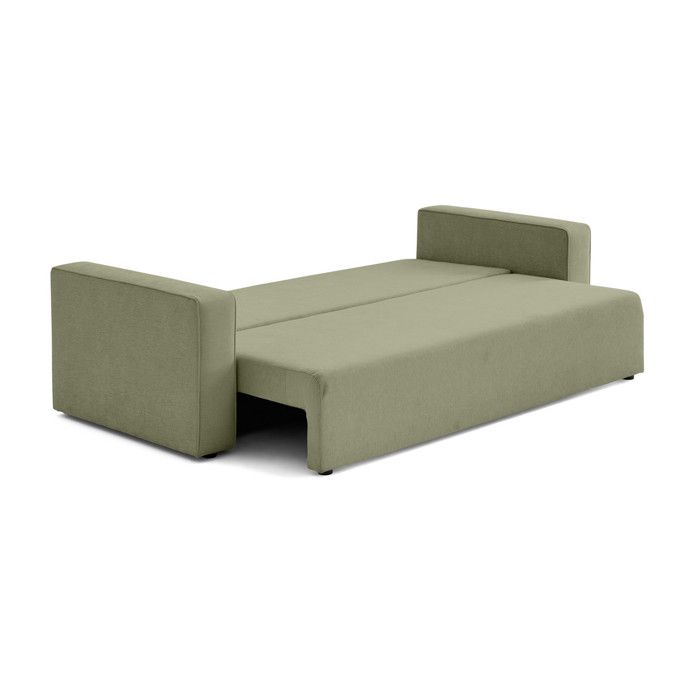 Topaze - canapé 3 places - convertible avec coffre - en tissu - Vert - Vue supplémentaire 3