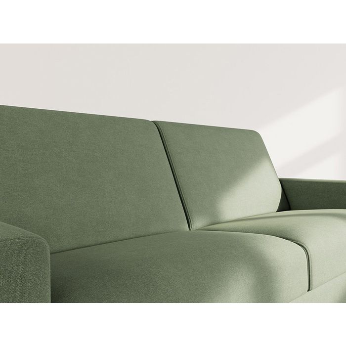 Julia - Canapé convertible 3 places tissu vert - Vue supplémentaire 3