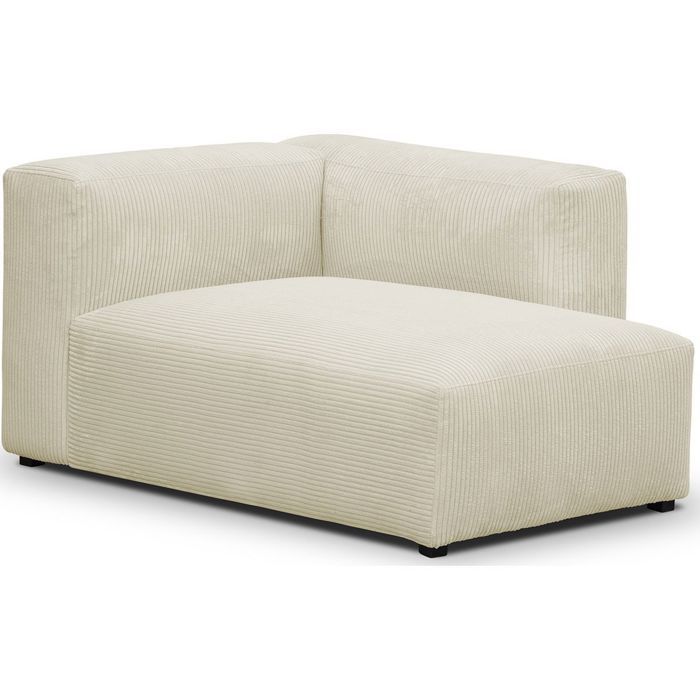 Méridienne d'angle à droite modulable - HOMIFAB - Modulo - Tissu - Beige - Ferme - 1 place - Vue supplémentaire 3
