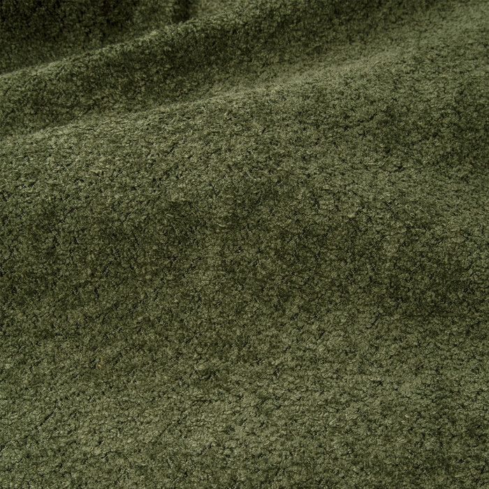 Canapé d'angle convertible réversible 5 places en tissu bouclette vert kaki - ouverture express - Paloma - Vue supplémentaire 2