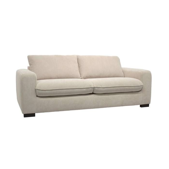 Nido - Canapé convertible 3 places chenille beige - Vue supplémentaire 1
