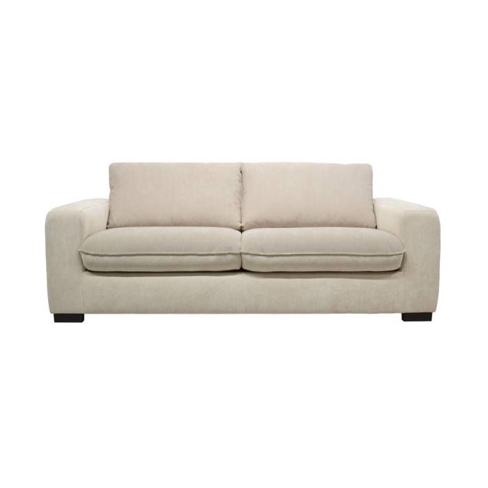 Nido - Canapé convertible 3 places chenille beige - Vue supplémentaire 2