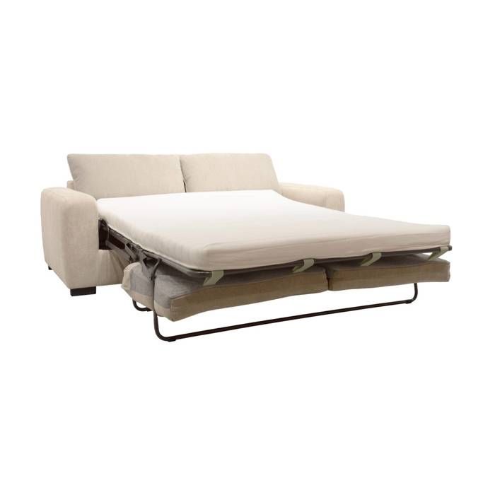 Nido - Canapé convertible 3 places chenille beige - Vue supplémentaire 3