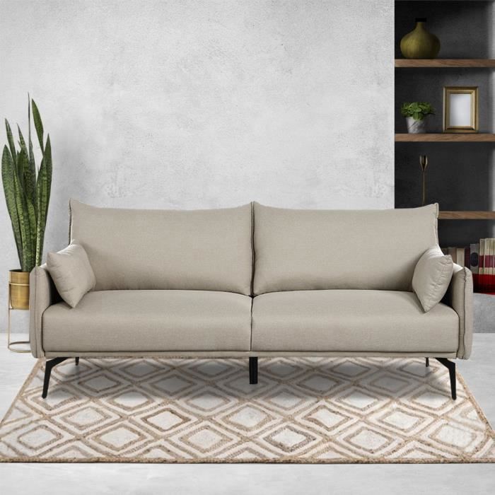 Produit similaire: Canapé scandinave 3 places beige - Ivar