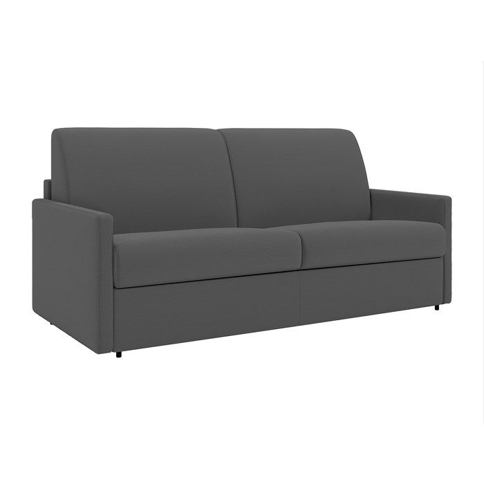 Canapé convertible express en tissu CALIFE - Gris - 4 places - Couchage 160 cm - Vue supplémentaire 1
