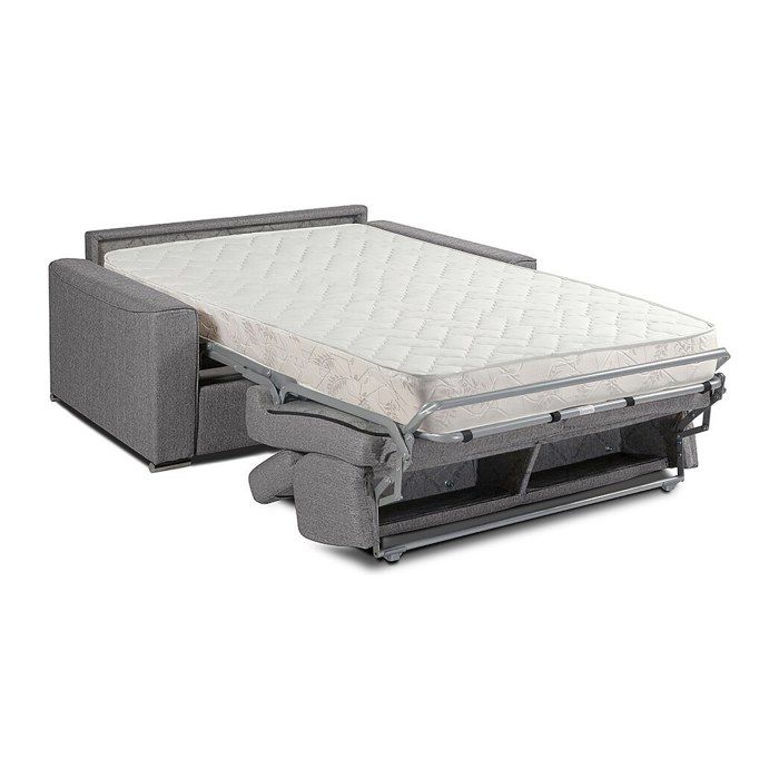Canapé convertible express en tissu VIZIR - LINEA SOFA - 3 places - Gris - Couchage 140 cm - Matelas 18cm - Vue supplémentaire 3