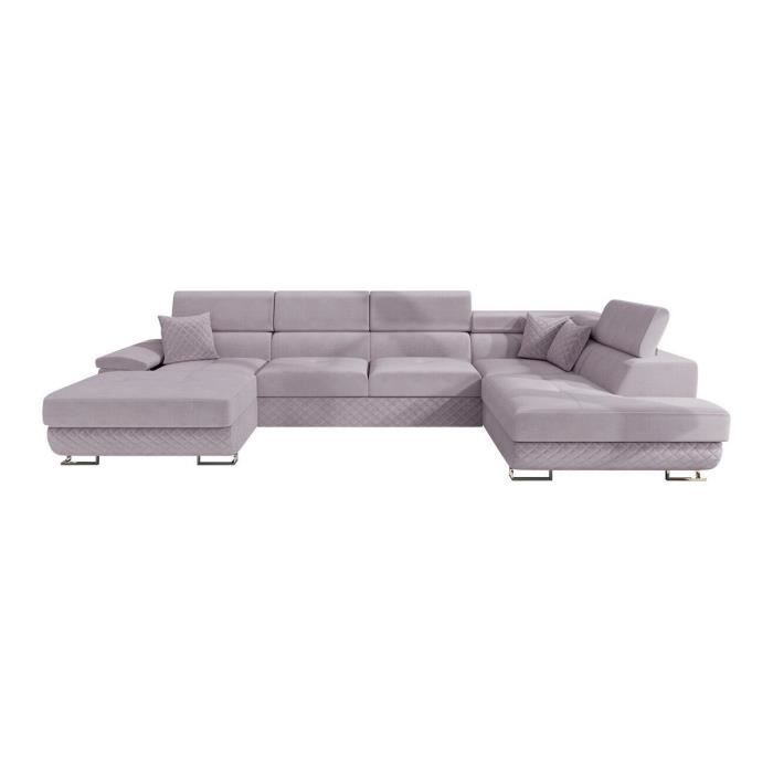 Canapé d'angle Comfivo 241 - Prestige 2765 - Violet - 345x71x202cm - Vue supplémentaire 1