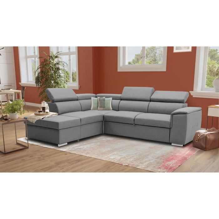 Produit similaire: Canapé Daytona angle 5 places tissu gris