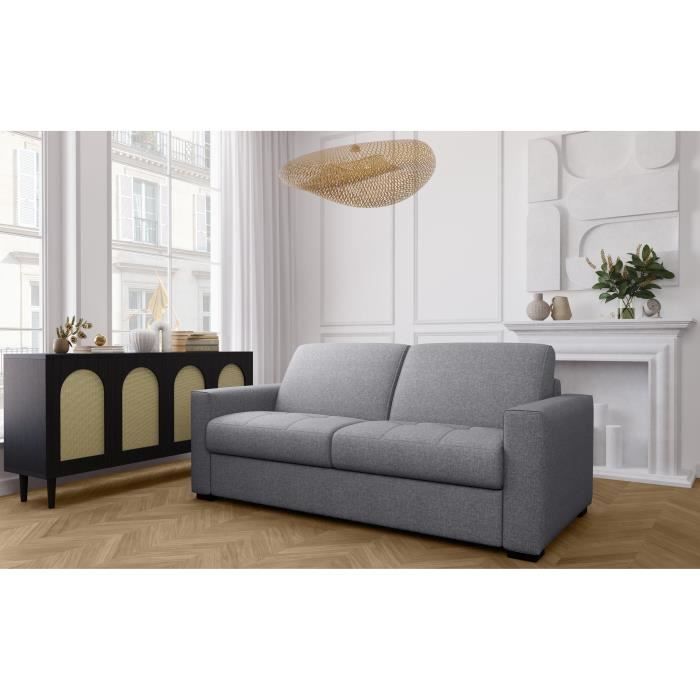 Produit similaire: Canapé convertible express - MARIUS - Tissu Gris clair - matelas 14cm - 190 x 100 x 87 cm