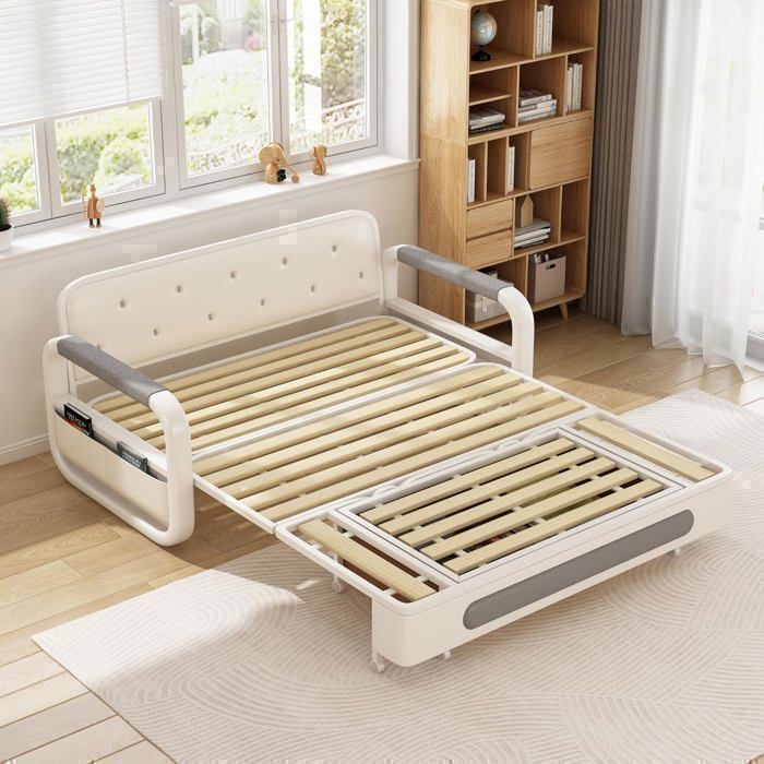 Canapé convertible avec fonction lit et rangement, canapé-lit pour petits espaces et salons, 128 cm - Vue supplémentaire 2