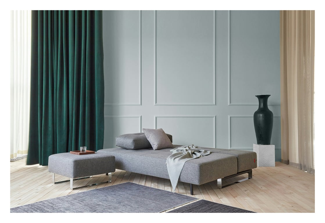 Supremax - Canapé convertible tissu gris - Vue supplémentaire 1