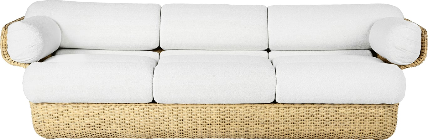 Basket - Canapé 2 places tissu blanc - Vue supplémentaire 3