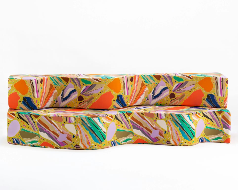Superonda Terrazzo - Canapé multicolore - Vue supplémentaire 2