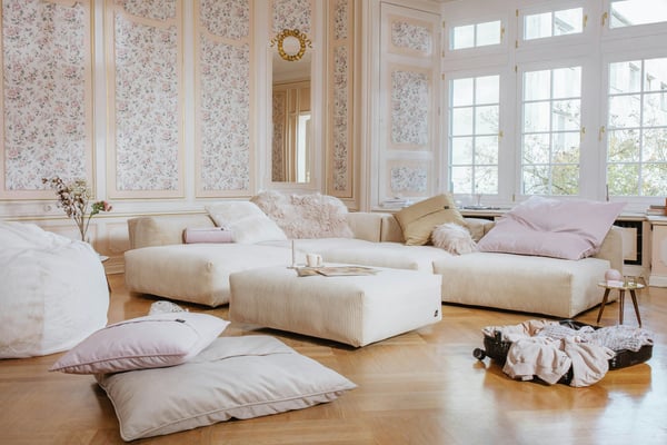 Velvet grand - Canapé 2 places velours beige