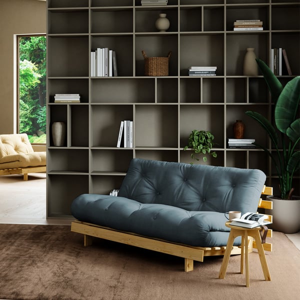 Lean - Canapé convertible tissu gris