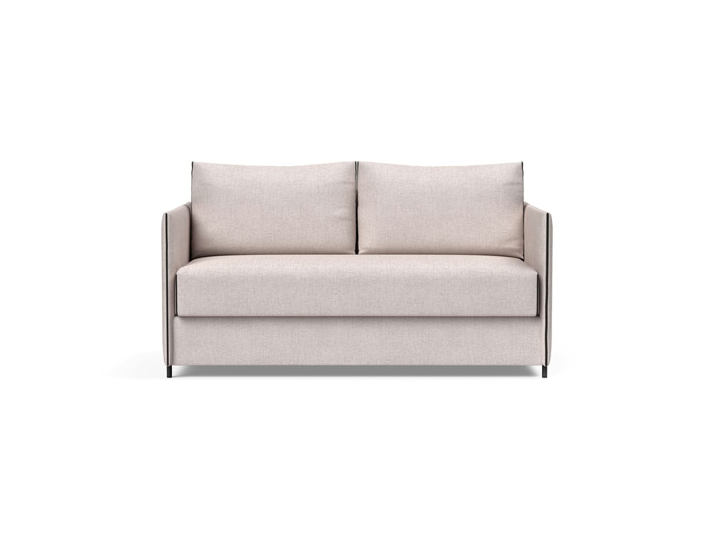 Luoma - Canapé convertible 2 places tissu beige - Vue supplémentaire 1