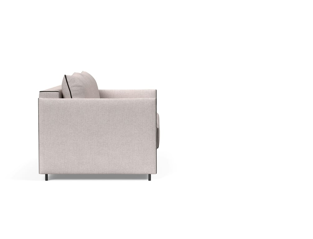 Luoma - Canapé convertible 2 places tissu beige - Vue supplémentaire 2